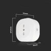 Gniazdo inteligentne V-TAC smart plug WI-FI 3680W Amazon Alexa Google Home VT-5175